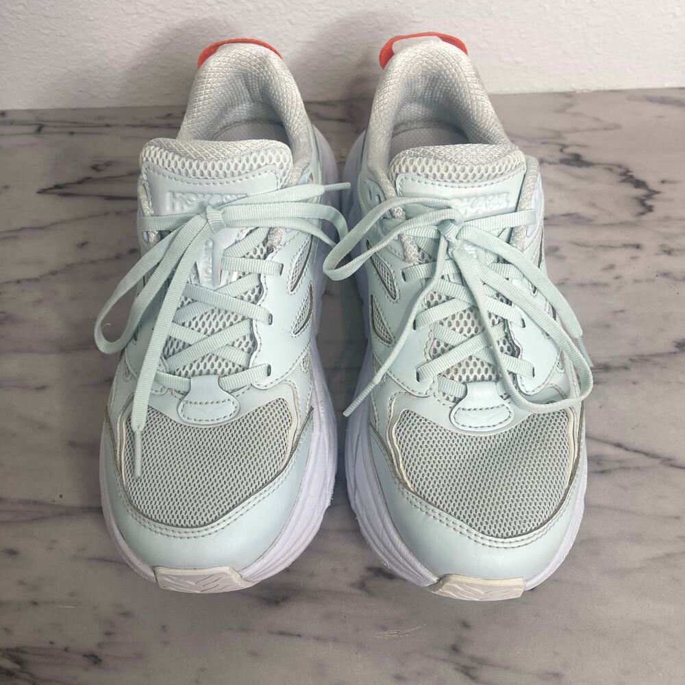 HOKA ONE ONE Clifton L Running Shoes – Women’s 8 / Men’s 7 Wan Blue/Mandarin Red - Picture 7 of 14